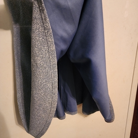 Ever Pretty Shiny Deep V Neck Short Dress Dusty Navy Size (10) - Picture 10 of 15